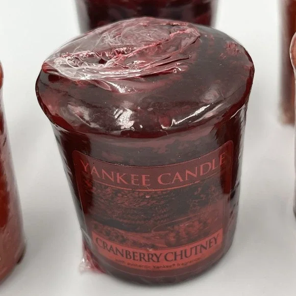 Lot Of 9 Yankee Candle Votives New Some Rare/Discontinued Cranberry Chutney - Picture 5 of 10